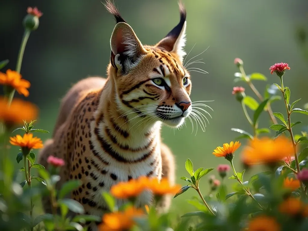 Gato en la naturaleza