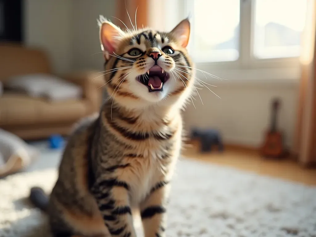 mi gato hace ruidos raros con la garganta