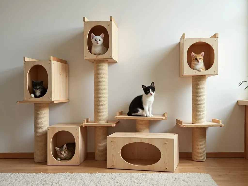 muebles hechos a mano para gatos